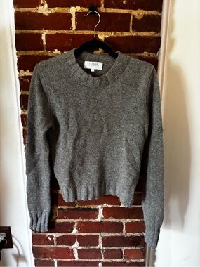 La Ligne Gray Cashmere Crewneck Sweater
